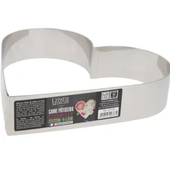 Outlet Cerf Dellier Cœur à mousse inox H 4,5 cm L 22 cm