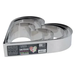 Outlet Cerf Dellier Cœur à mousse inox H 4,5 cm L 22 cm