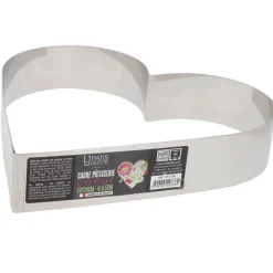 New Cerf Dellier Cœur à mousse inox H 4,5 cm L 24 cm