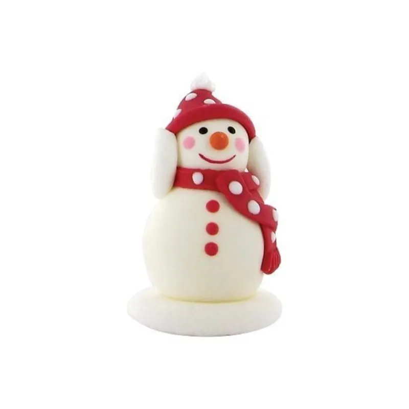 Hot Cerf Dellier Décor comestible Bonhomme de neige content