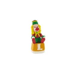 Hot Cerf Dellier Décor comestible Clown sur un cube (x20)
