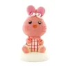 Clearance Cerf Dellier Décor comestible Lapin Rose Assis 5,5 cm