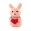 Outlet Cerf Dellier Décor comestible Lapin Rose Coeur 4,5 cm