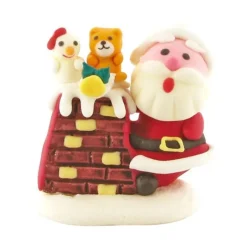 Clearance Cerf Dellier Décor comestible Père Noël Cheminée