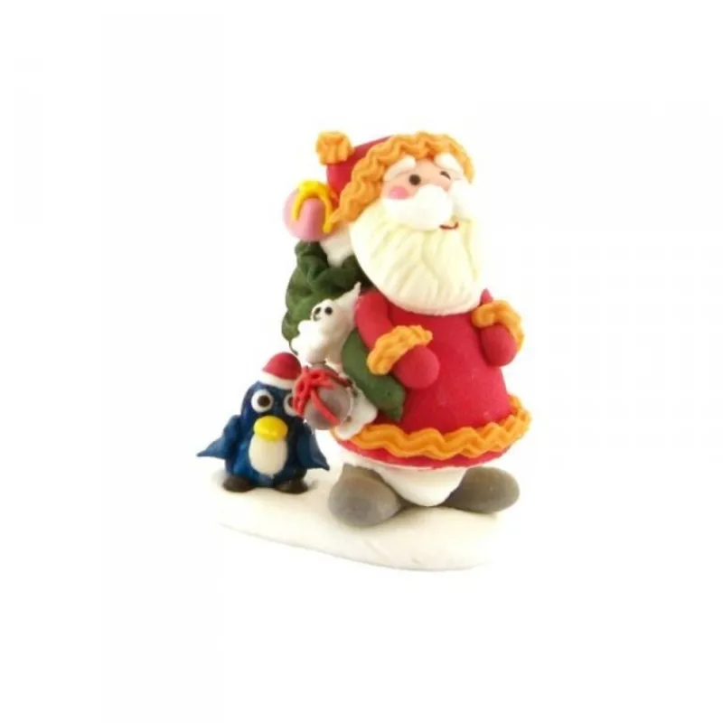 Outlet Cerf Dellier Décor comestible Père Noël et pingouin (x20)