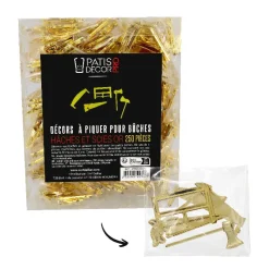 Discount Cerf Dellier Décors à piquer "Haches et scies dorées" x 250 pièces