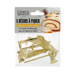 Online Cerf Dellier Décors à piquer "Haches et scies dorées" x 5