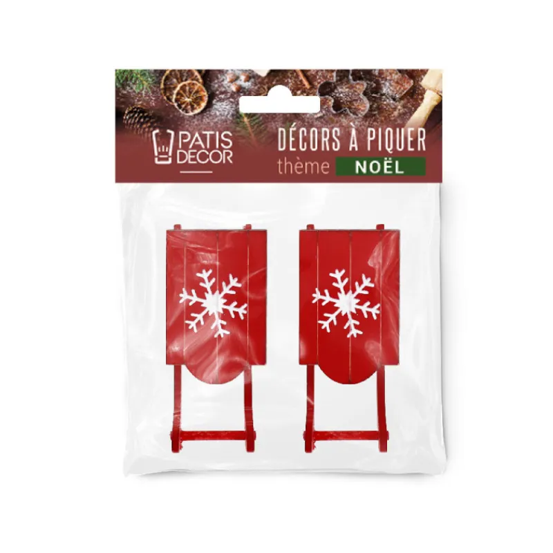 Clearance Cerf Dellier Décors à poser - Luges de Noël