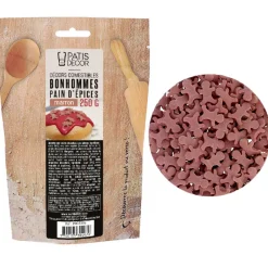 Discount Cerf Dellier Décors comestibles bonhommes pain d'épices marron - 250 g