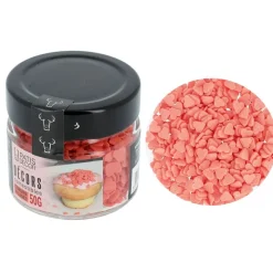 Cerf Dellier Décors comestibles cœurs rouges 50 g