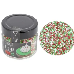 Cerf Dellier Décors comestibles mini billes de Noël