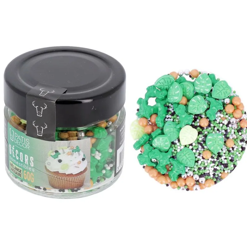 Best Cerf Dellier Décors comestibles mélange dinosaure 60 g