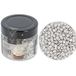 New Cerf Dellier Décors comestibles étoiles argentées 60 g