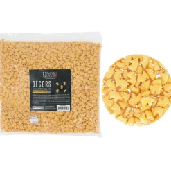 Hot Cerf Dellier Décors comestibles têtes de licorne dorées 1 kg