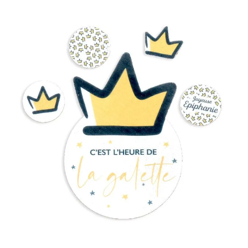 Online Cerf Dellier Décors en azyme assortis thème épiphanie Galette - DDM 09/24