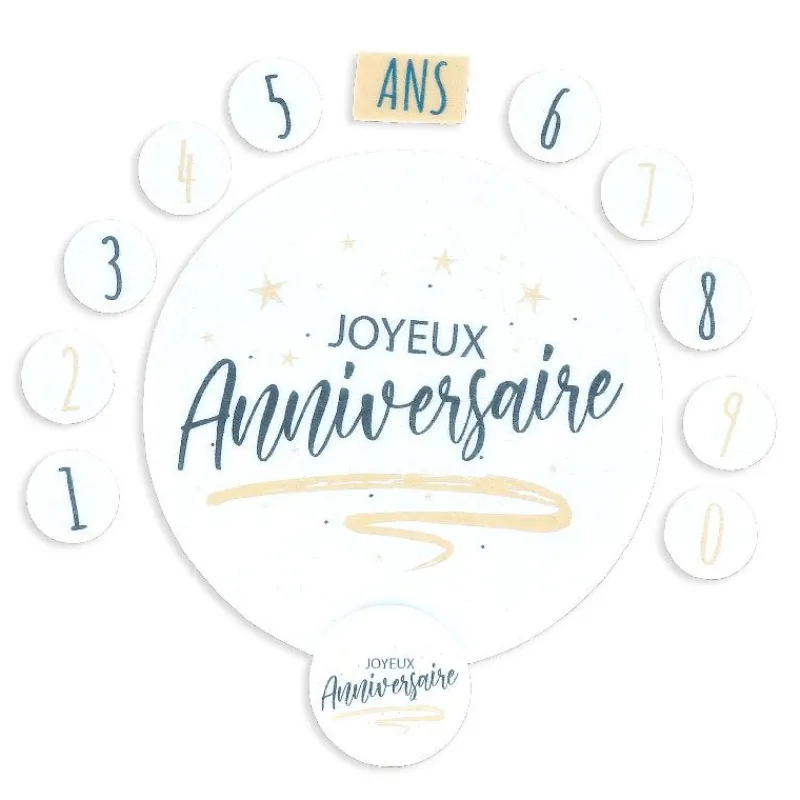 Online Cerf Dellier Décors en azyme assortis thème anniversaire n°1