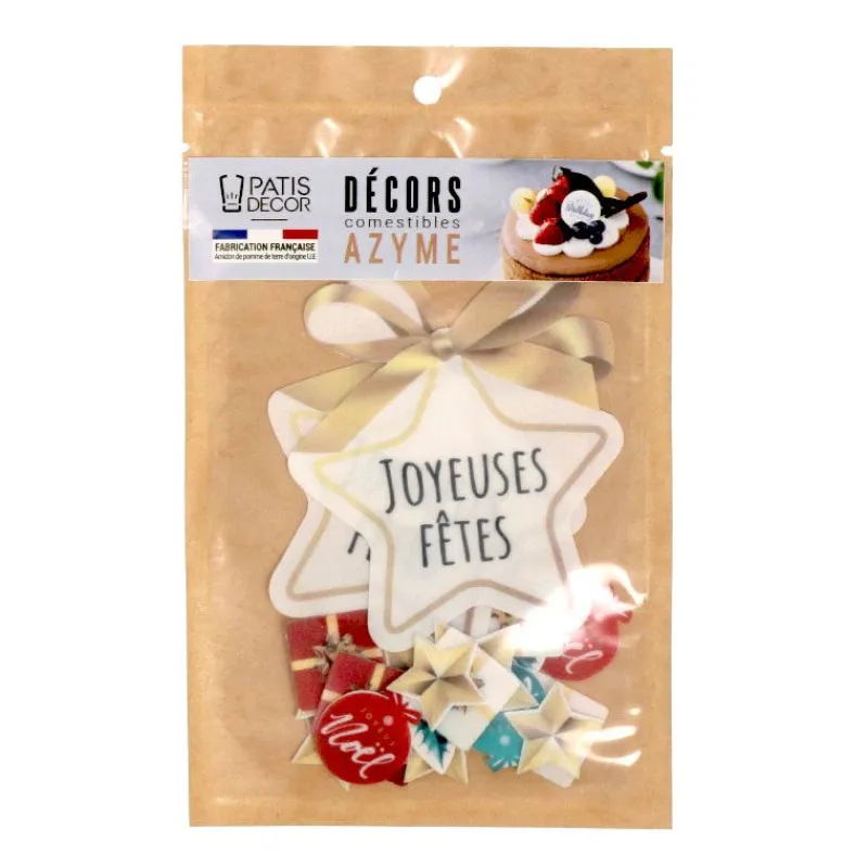 Clearance Cerf Dellier Décors en azyme assortis thème étoile de Noël