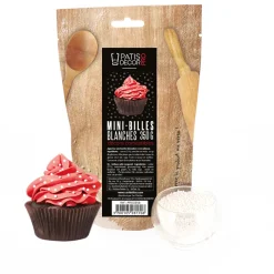 Hot Cerf Dellier Décors mini billes blanches comestibles 350 g