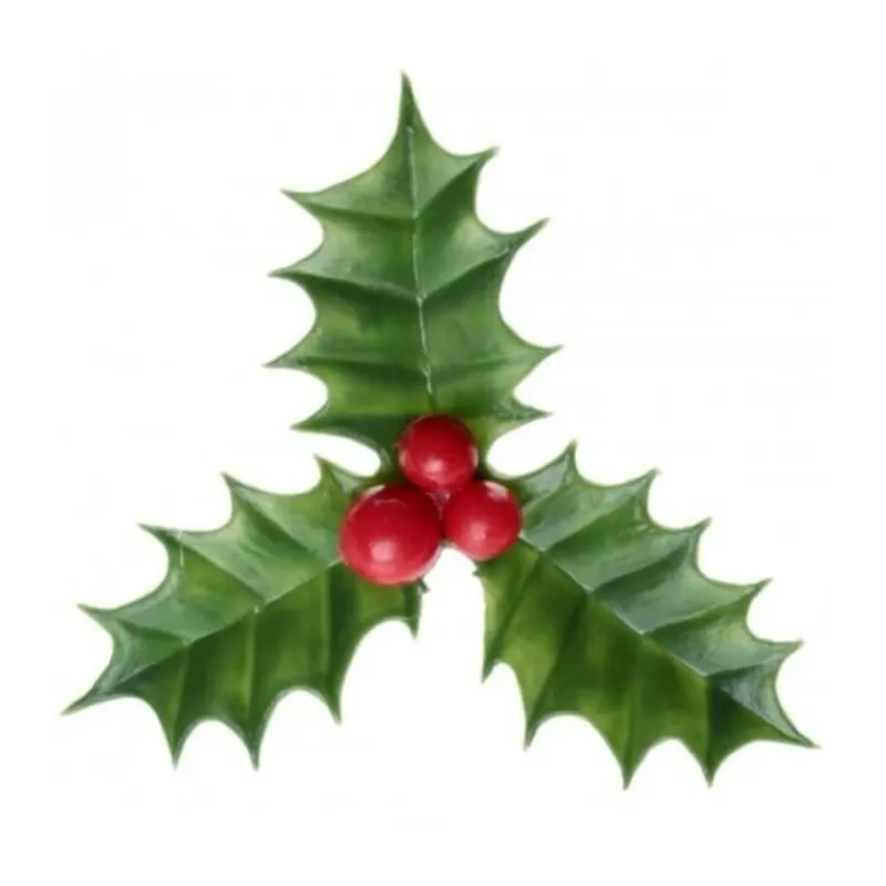 Cerf Dellier Décors Noël houx (x144)