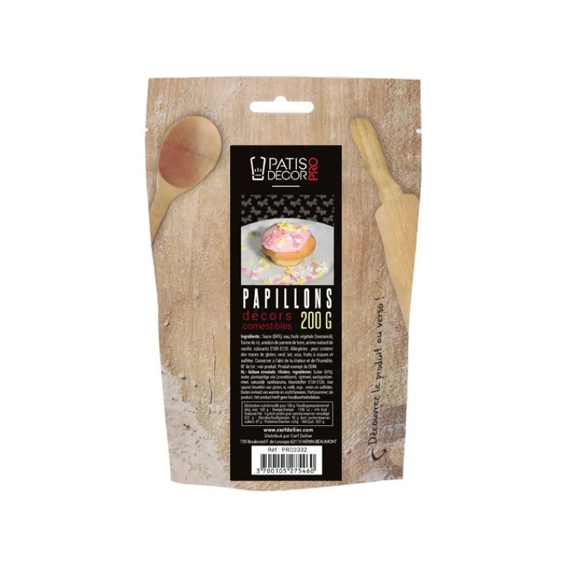 Clearance Cerf Dellier Décors Papillons comestibles 200 g