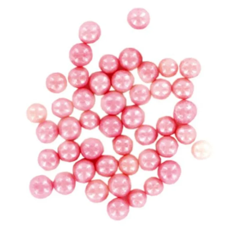 Cerf Dellier Décors perles roses comestibles 300 g