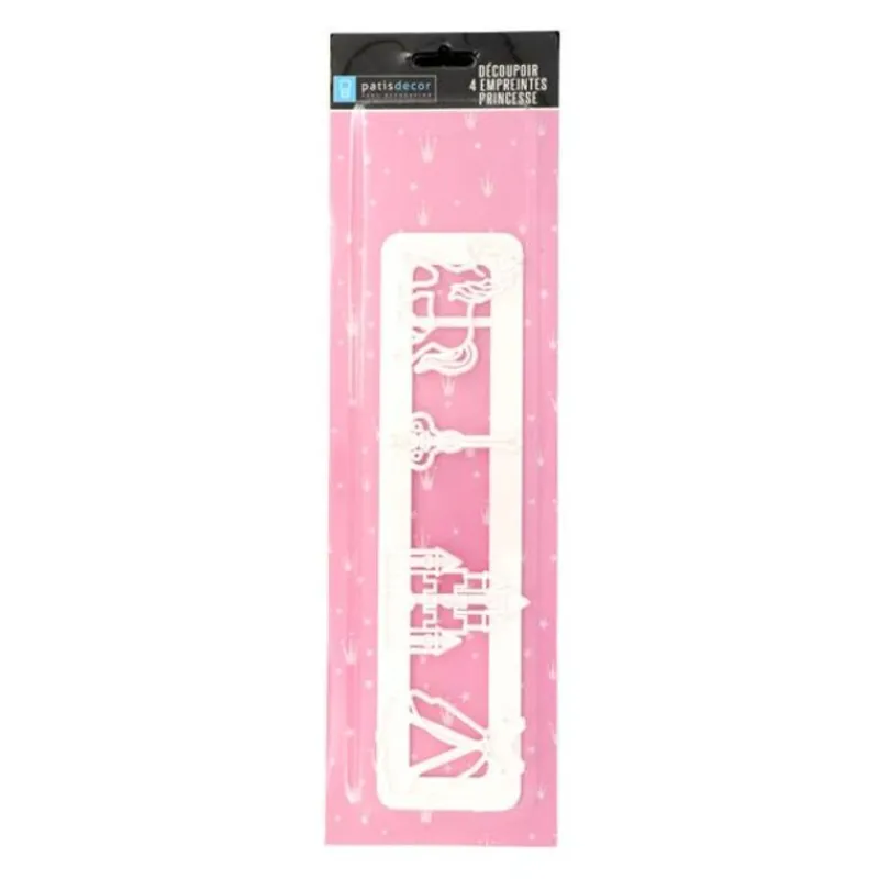 Hot Cerf Dellier Découpoir pâte à sucre 4 empreintes princesse
