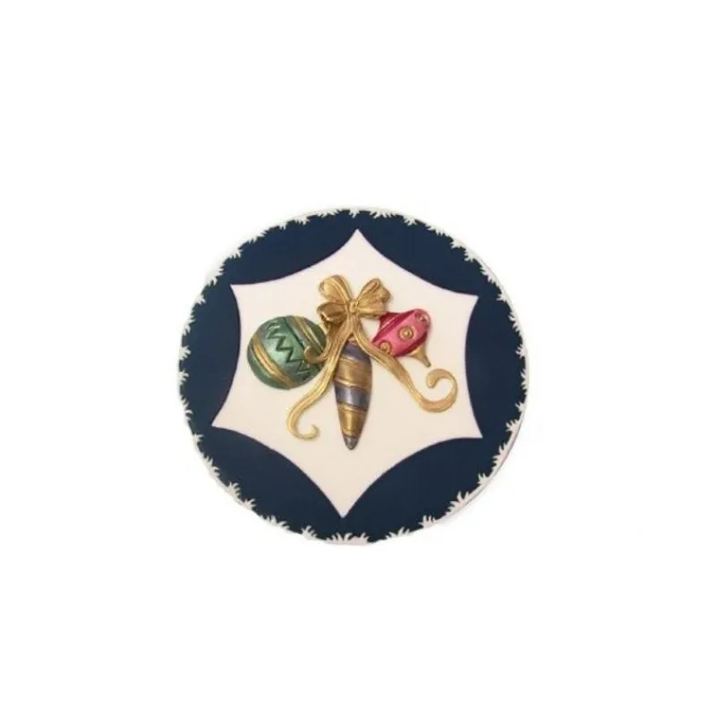 New Cerf Dellier Découpoirs Boules de Noël et noeuds (jeu de 4)