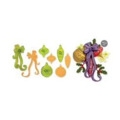 New Cerf Dellier Découpoirs Boules de Noël et noeuds (jeu de 4)