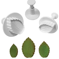 Online Cerf Dellier Découpoirs éjecteurs Feuille de Rose assortis PME (x 3)