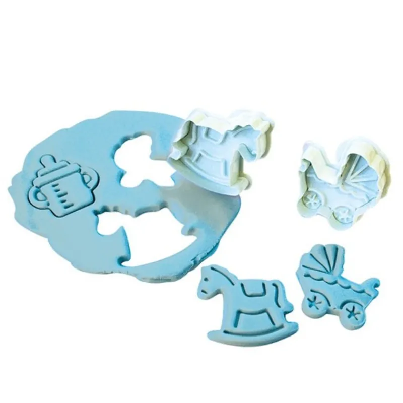 Cerf Dellier Découpoirs éjecteurs thème Bébé Patisdécor (x 4)