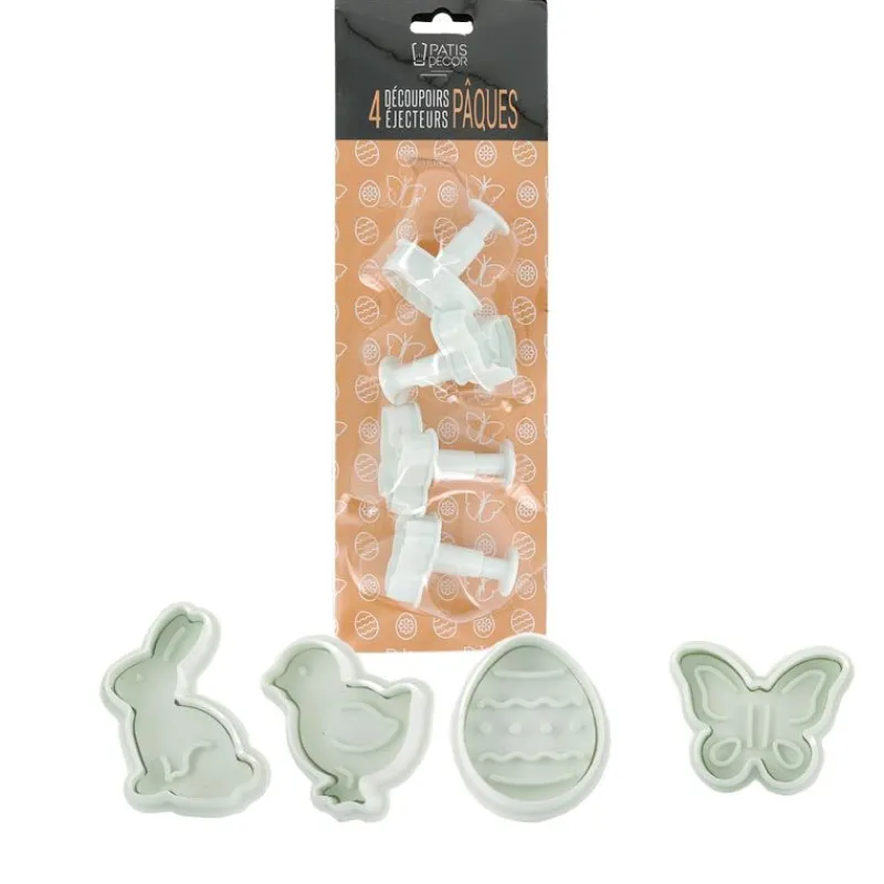 Best Cerf Dellier Découpoirs éjecteurs thème Pâques Patisdécor (x 4)