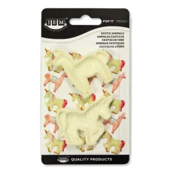 New Cerf Dellier Découpoirs relief Licorne et Lama (x2)