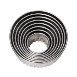 Best Cerf Dellier Découpoirs ronds cannelés inox (x 8)