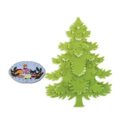 New Cerf Dellier Découpoirs Sapin et décors de Noël (jeu de 5)