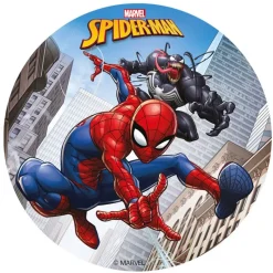 Cerf Dellier Disque gâteau en azyme Spiderman 15,5 cm