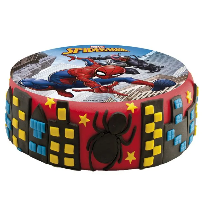 Cerf Dellier Disque gâteau en azyme Spiderman 15,5 cm