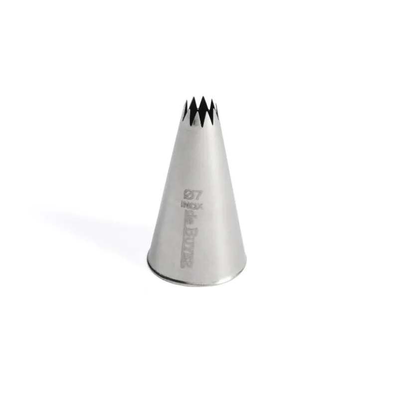 Best Cerf Dellier Douille cannelée petits fours inox Ø 7 mm 10 dents