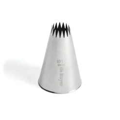 Cerf Dellier Douille cannelée petits fours inox Ø 14 mm 16 dents