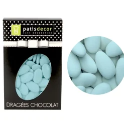 Discount Cerf Dellier Dragées chocolat bleu ciel Patisdécor 500 g