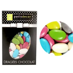 Clearance Cerf Dellier Dragées chocolat multicolores Patisdécor 500g