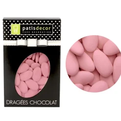 Outlet Cerf Dellier Dragées chocolat Rose Nacre Patisdécor 500 g