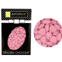 Clearance Cerf Dellier Dragées mini-coeurs chocolat roses 500 g