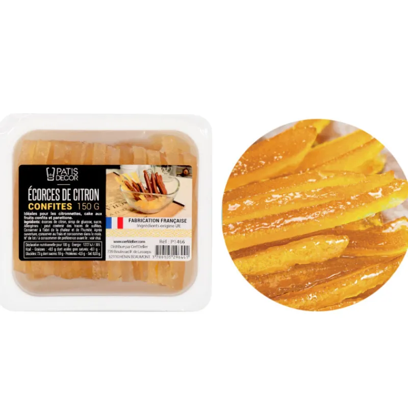 Best Cerf Dellier Ecorces de citron confites 150 g