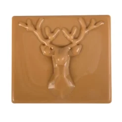 Outlet Cerf Dellier Embouts de bûches chocolat caramel origami cerf (x20)