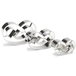 Clearance Cerf Dellier Emporte-pièce Bretzel inox assortis (x3)