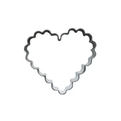 Outlet Cerf Dellier Emporte-pièce cœur cannelé 4,7 cm