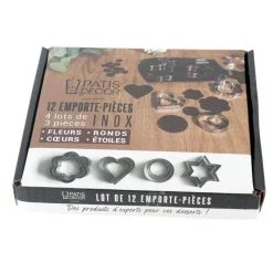 Clearance Cerf Dellier Emporte-pièces assortis inox (x 12)