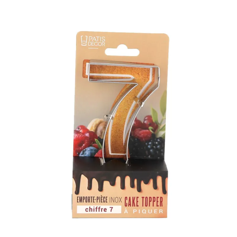Clearance Cerf Dellier Emporte-pièces cake topper "7"