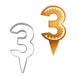 Sale Cerf Dellier Emporte-pièces cake topper "3"