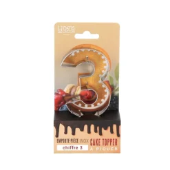 Sale Cerf Dellier Emporte-pièces cake topper "3"
